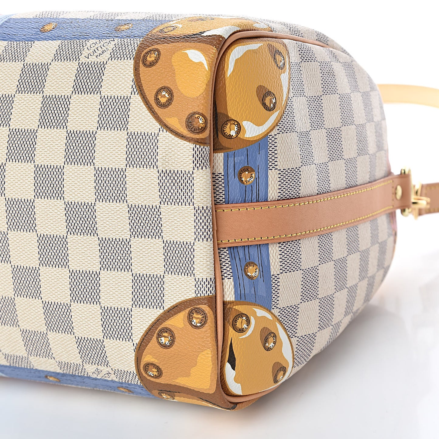 Damier Azur Summer Trunks Speedy Bandouliere 30
