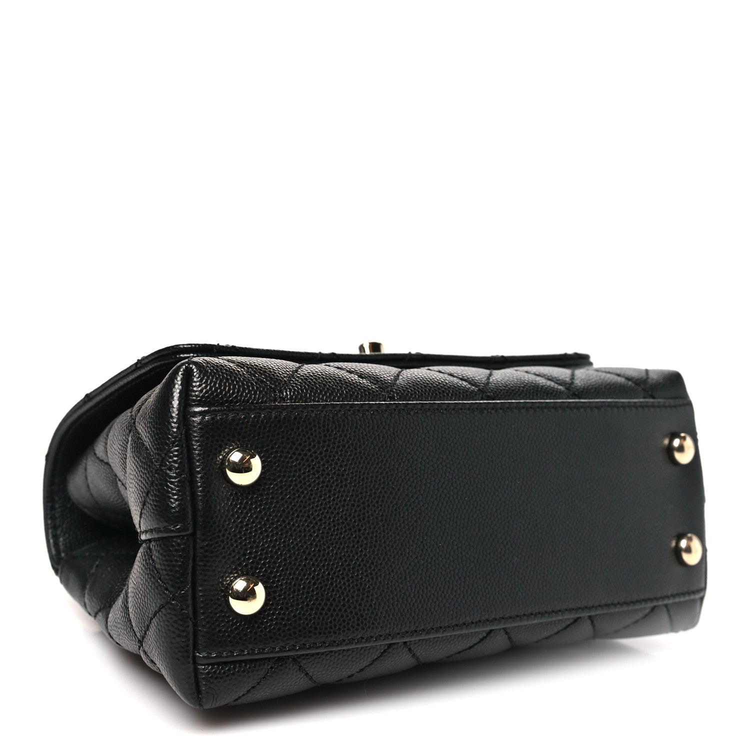 Chanel Caviar Quilted Extra Mini Coco Handle Flap Black 4 of 11