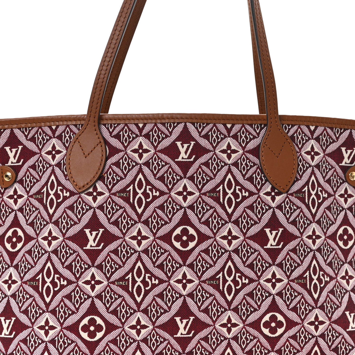 Louis Vuitton Jacquard Since 1854 Neverfull MM Bordeaux 8 of 10