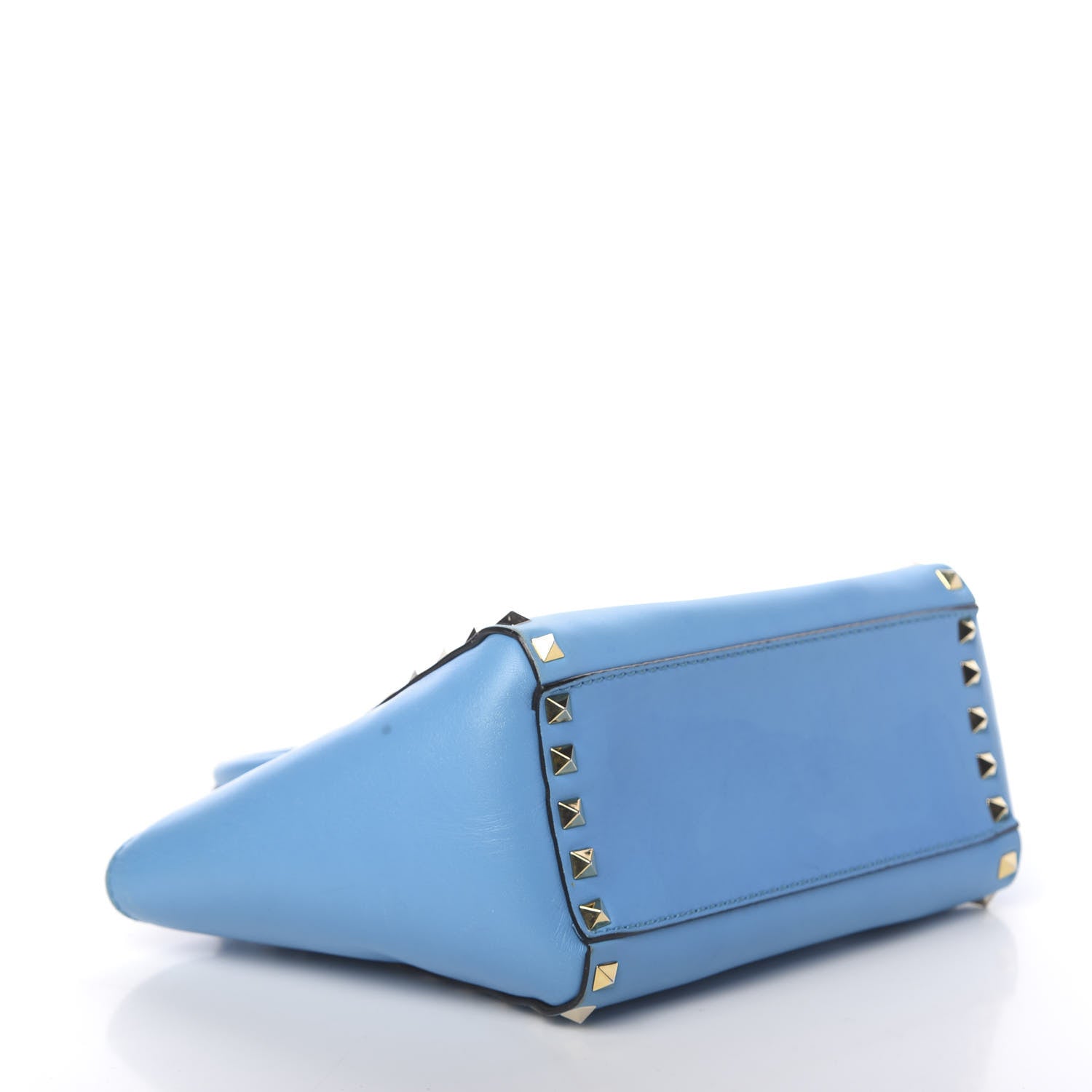 Valentino Garavani Vitello Mini Rockstud Double Handle Tote Parrot 4 of 15