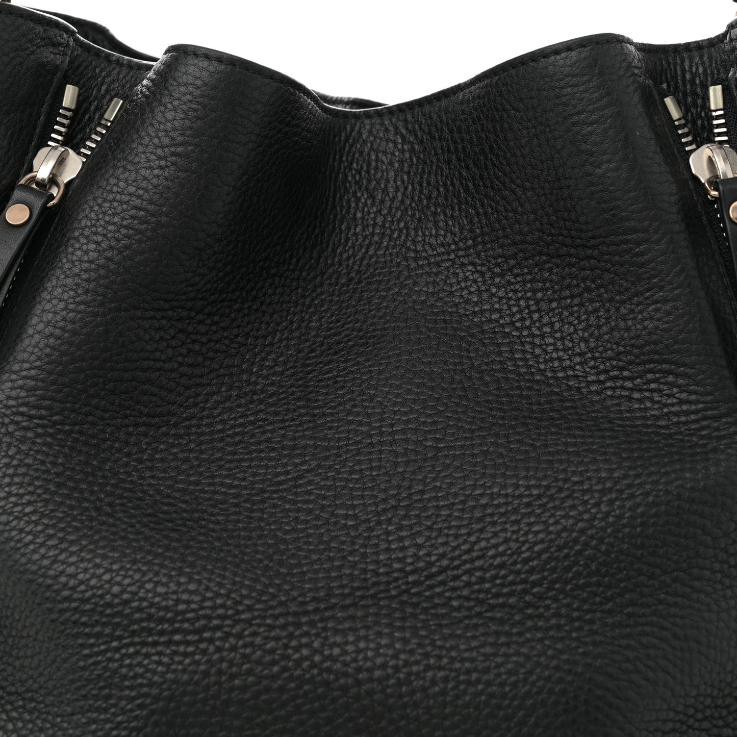 Grainy Calfskin House Check Medium Maidstone Black