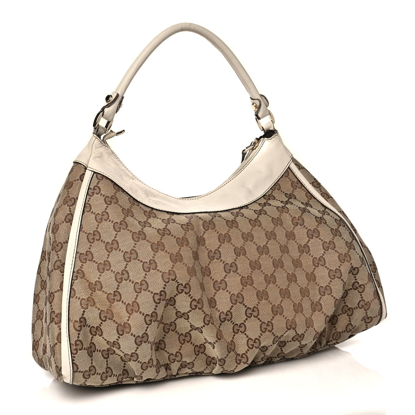 Monogram Large D Gold Hobo Off White
