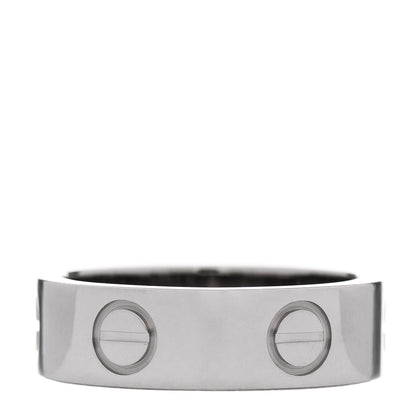 Cartier 18K White Gold 5.5mm LOVE Ring 50 5.25 2 of 4
