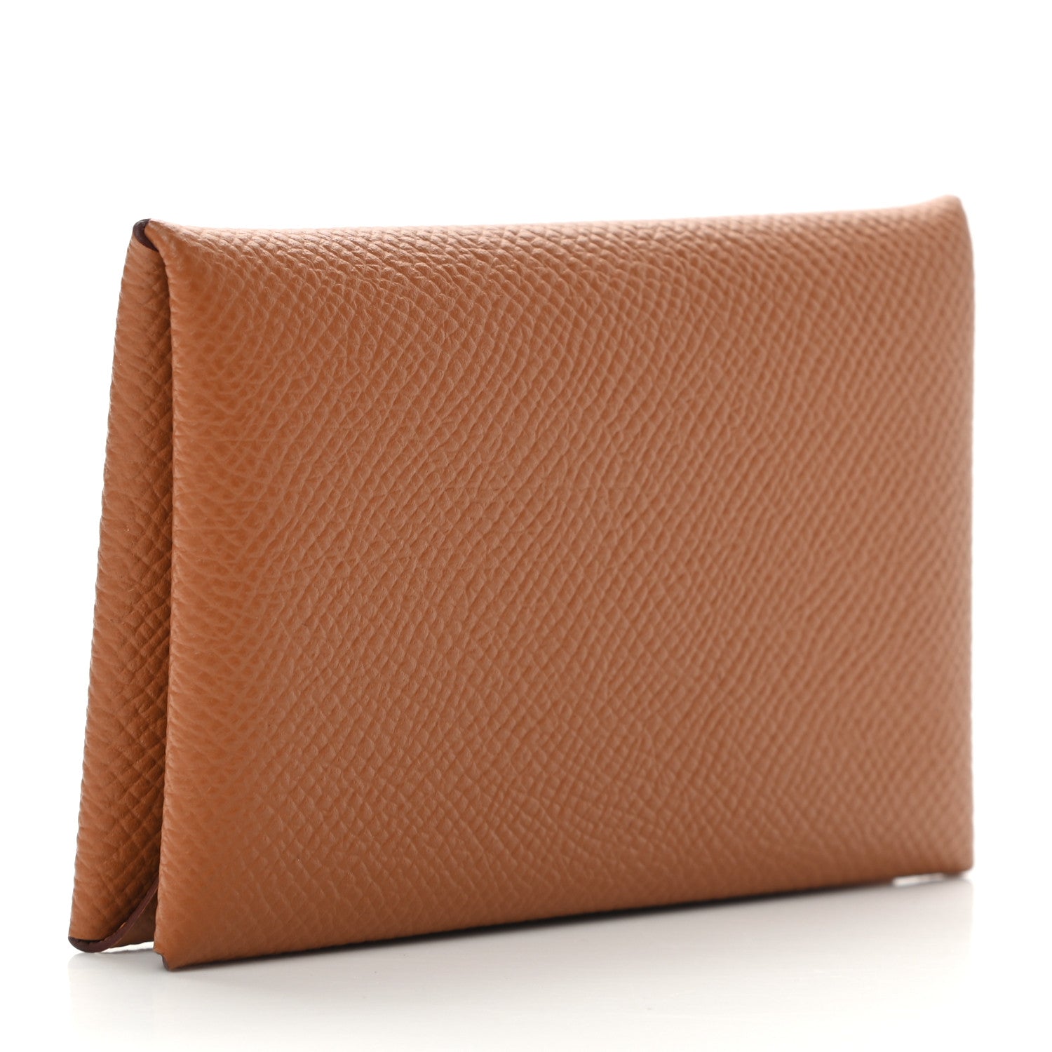 Hermes Epsom Calvi Card Case Gold 3 of 8