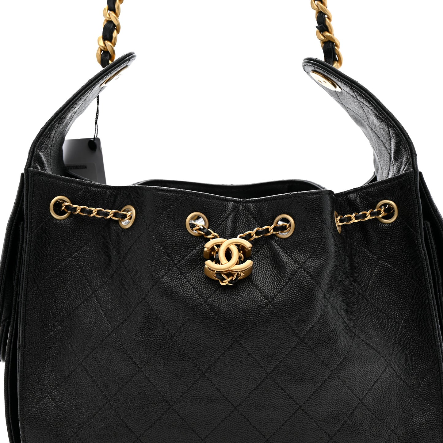 Caviar Quilted Small Chanel 25 Handbag Black