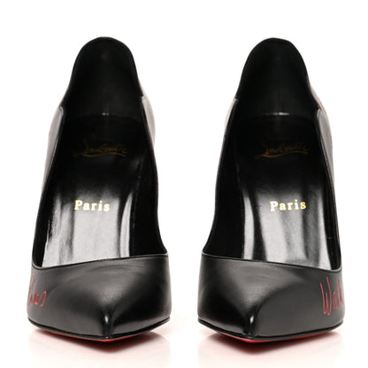 Christian Louboutin Kid Hottie Walkie 100 Pumps 38 Black 2 of 7