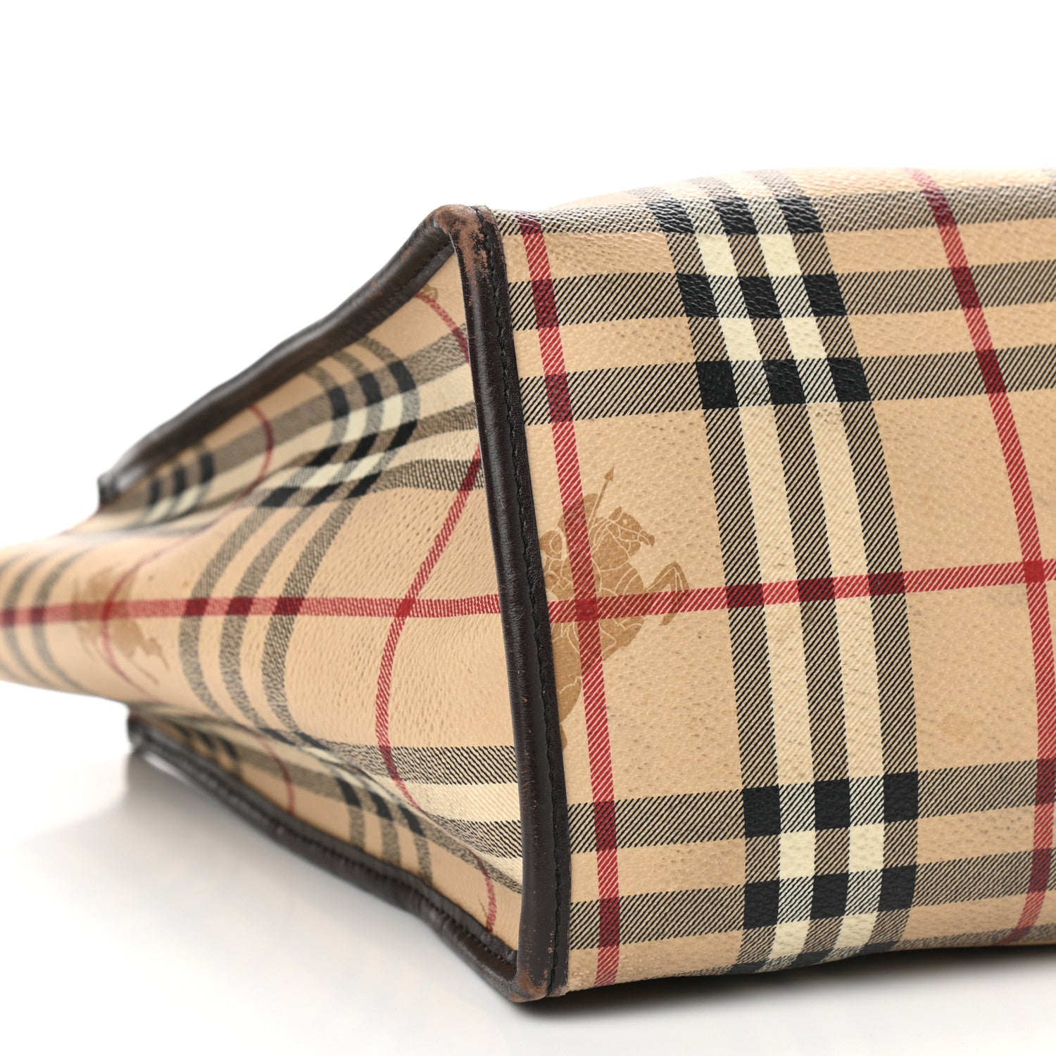 Burberry Haymarket Check Tote Chocolate 12 of 13