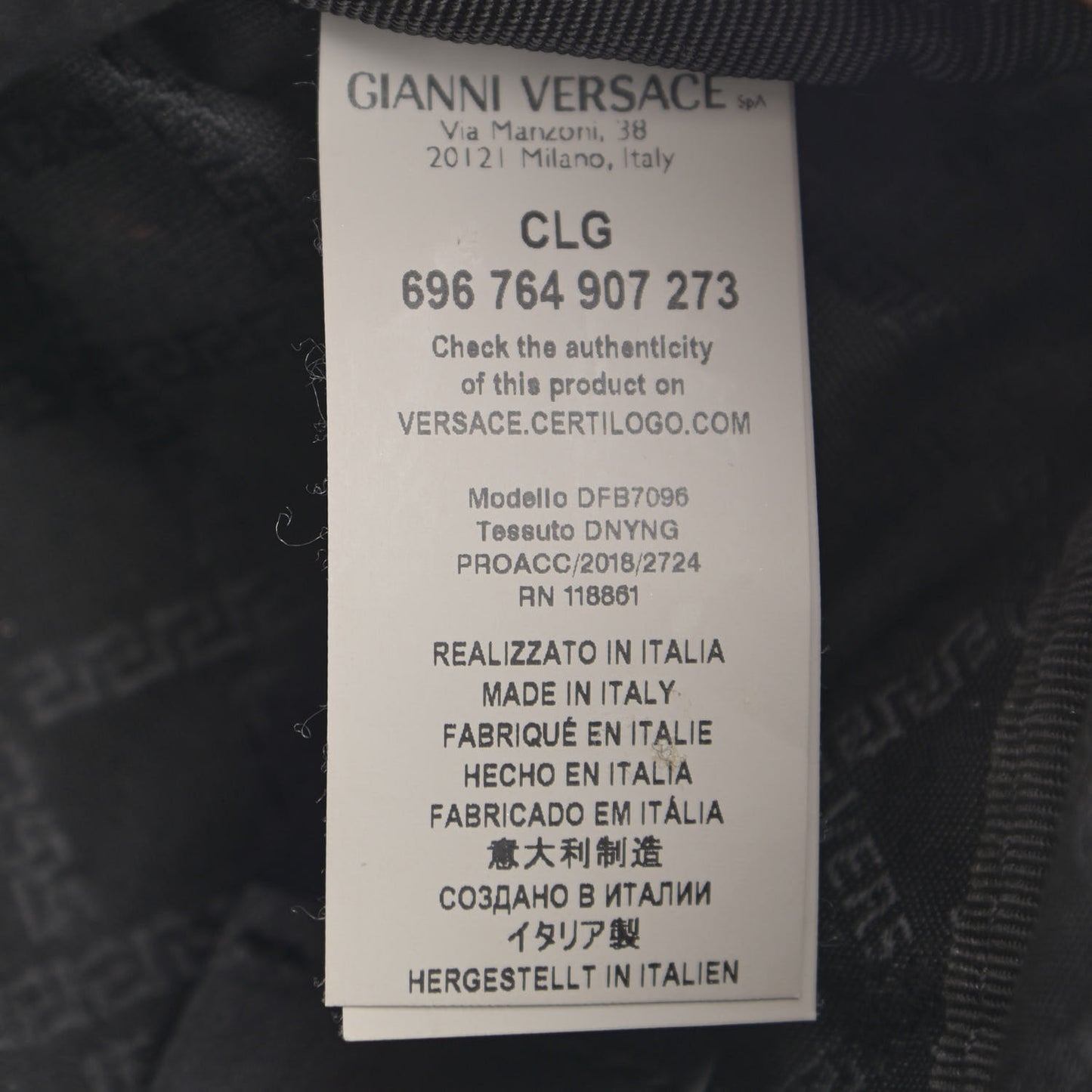 Nylon Palazzo Medusa Belt Bag Black