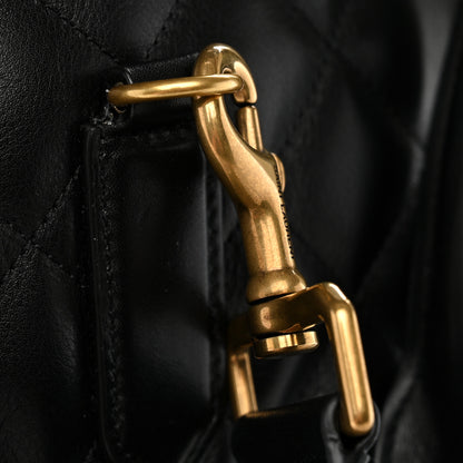 Saint Laurent Calfskin Quilted ES Giant Travel Bag Black 10 of 10