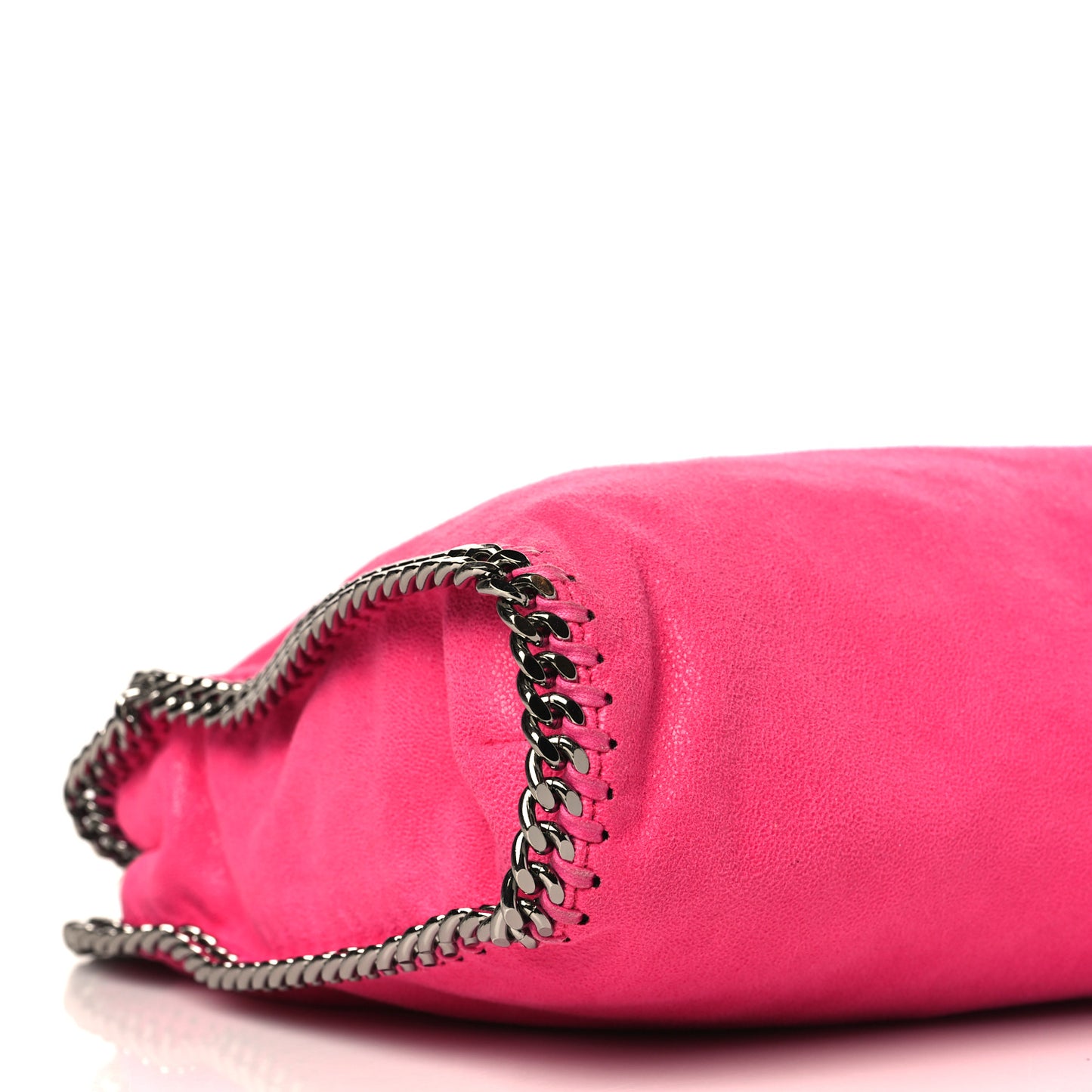 Shaggy Deer Falabella Fold Over Tote Hot Pink