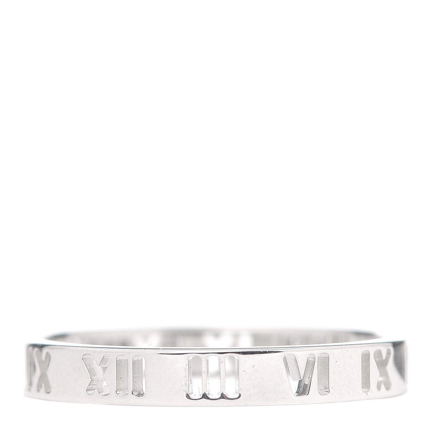 Sterling Silver Narrow Atlas Pierced Ring 67 11.75