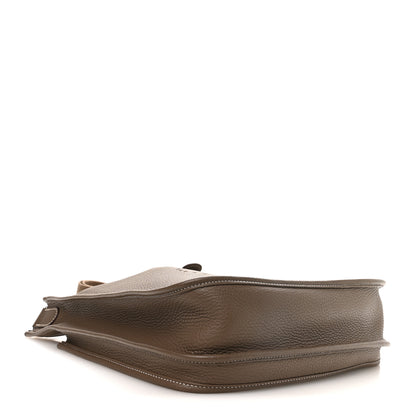 Hermes Taurillon Clemence Evelyne III PM Etoupe 4 of 11