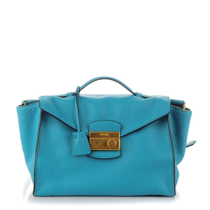 Prada Vitello Daino Sound Twin Pocket Satchel Voyage 1 of 9