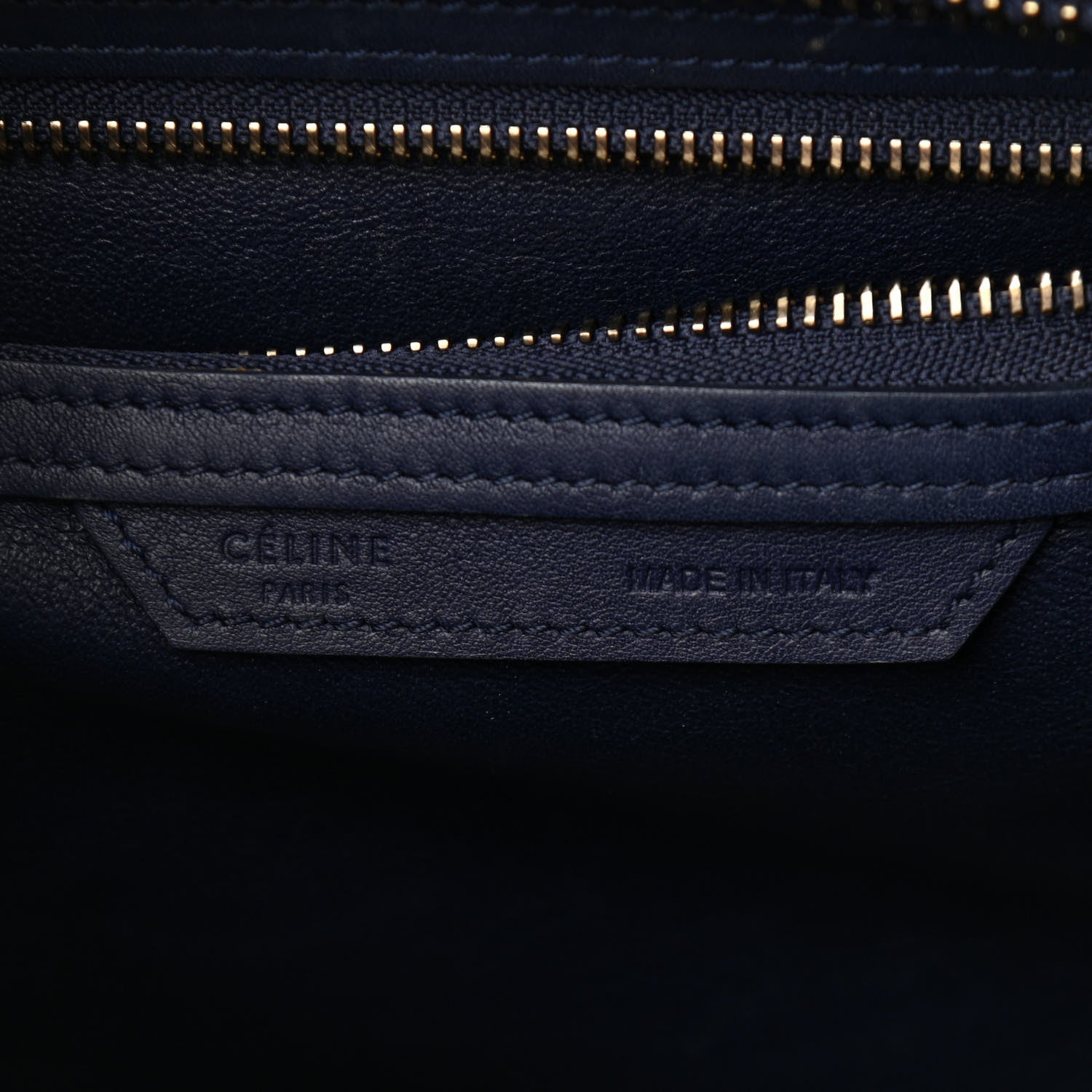 Celine Smooth Calfskin Micro Luggage Navy Blue 7 of 14