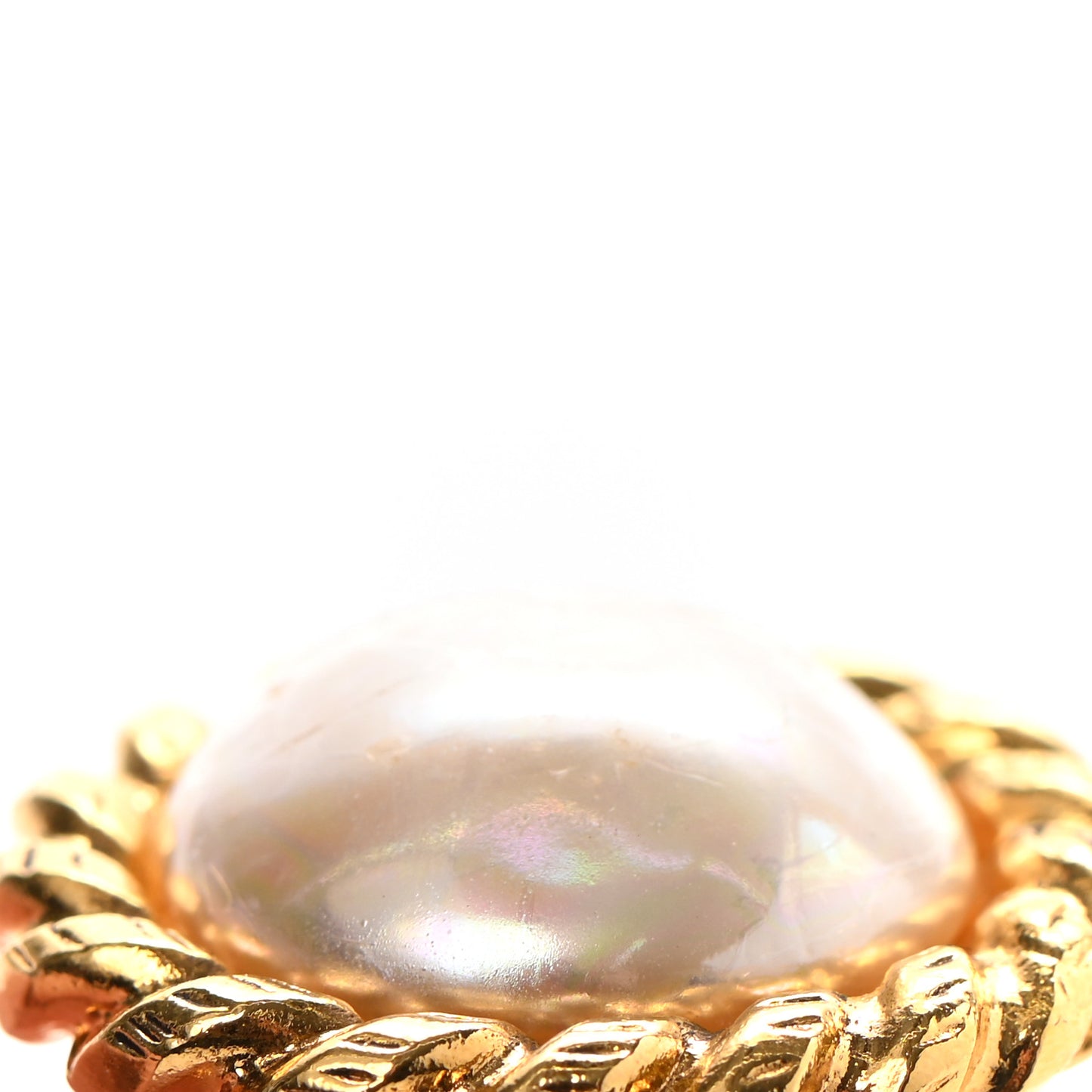 Pearl Clip On Earrings Gold