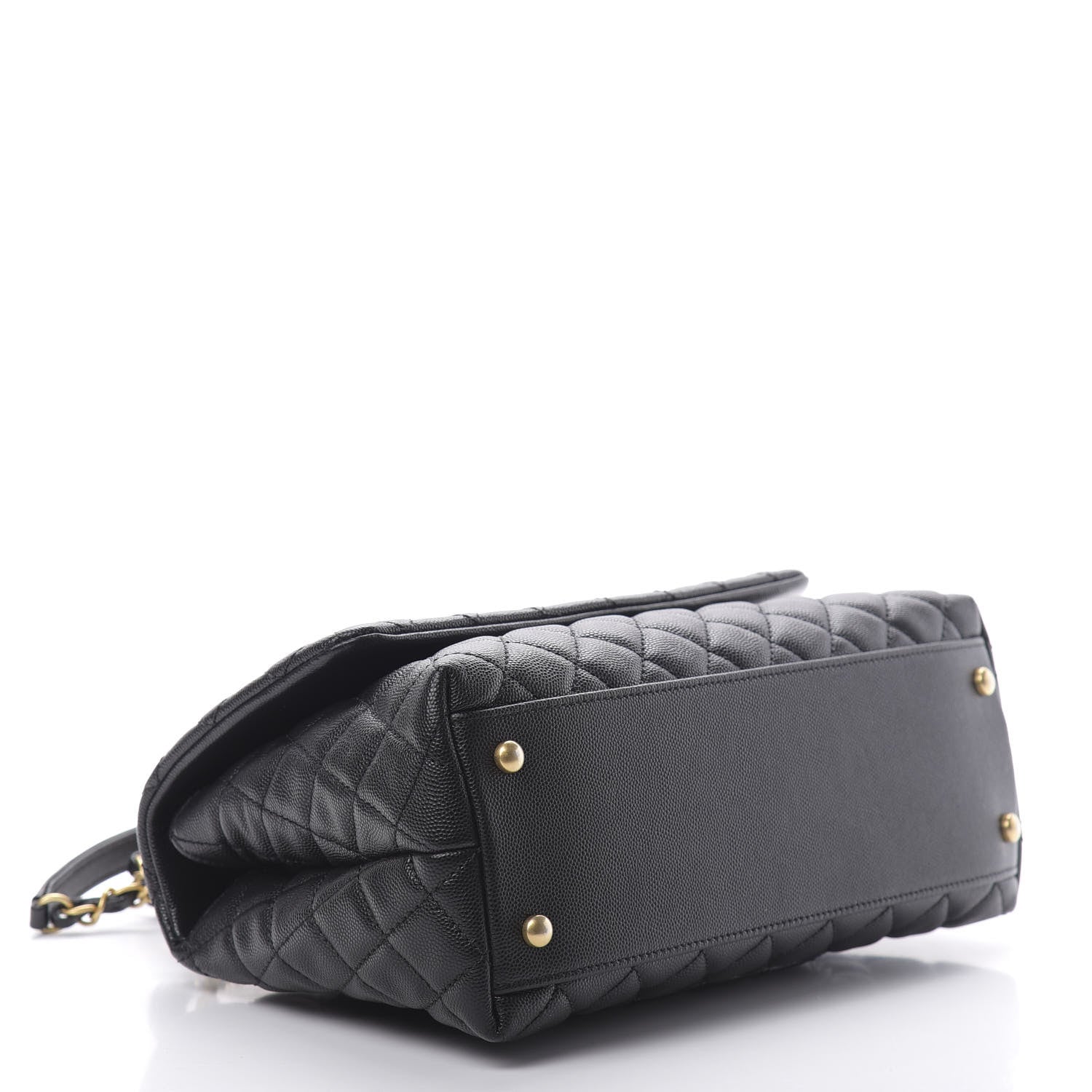 Chanel Caviar Quilted Small Coco Handle Flap Black 5 of 15