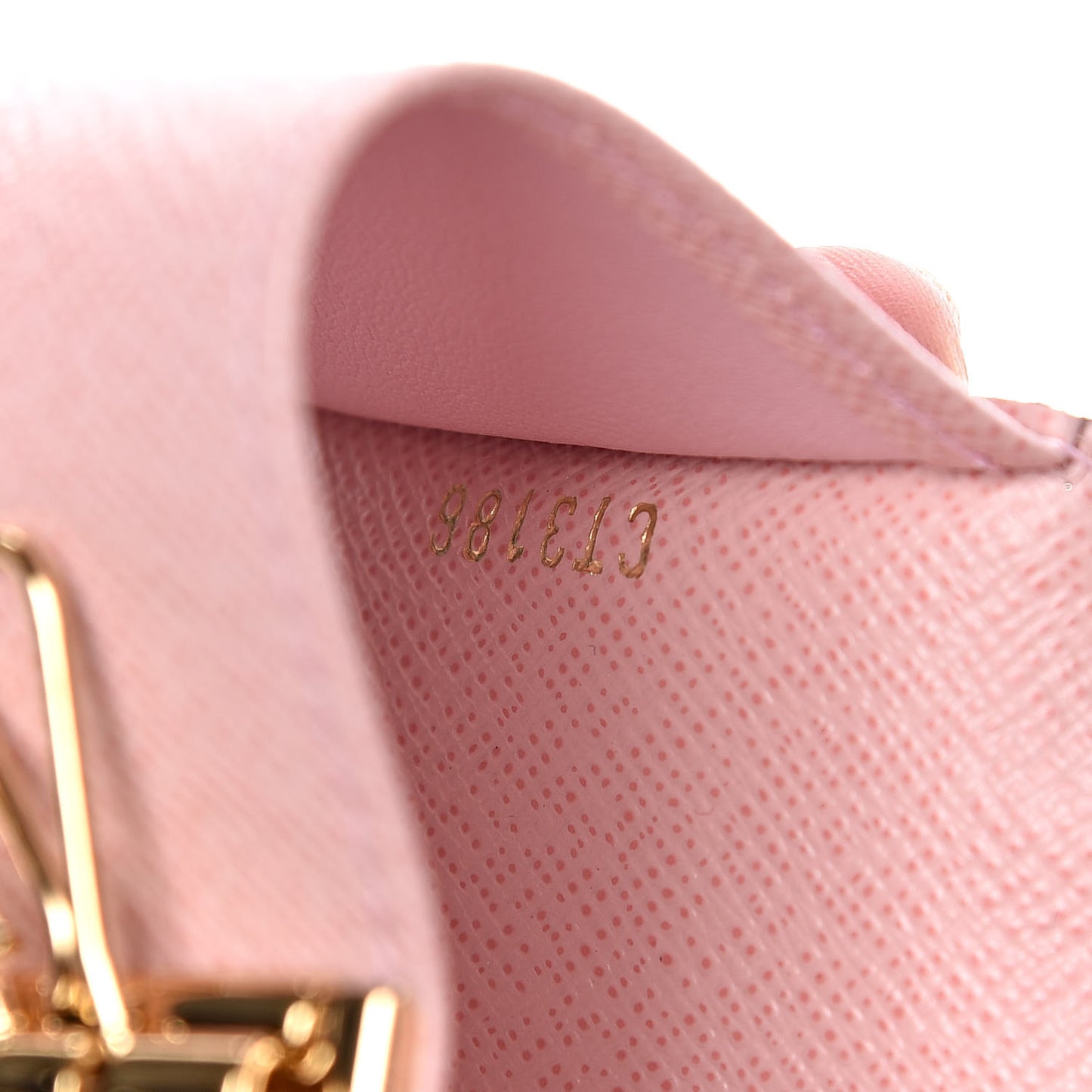 Damier Ebene Multicles 6 Key Holder Rose Ballerine