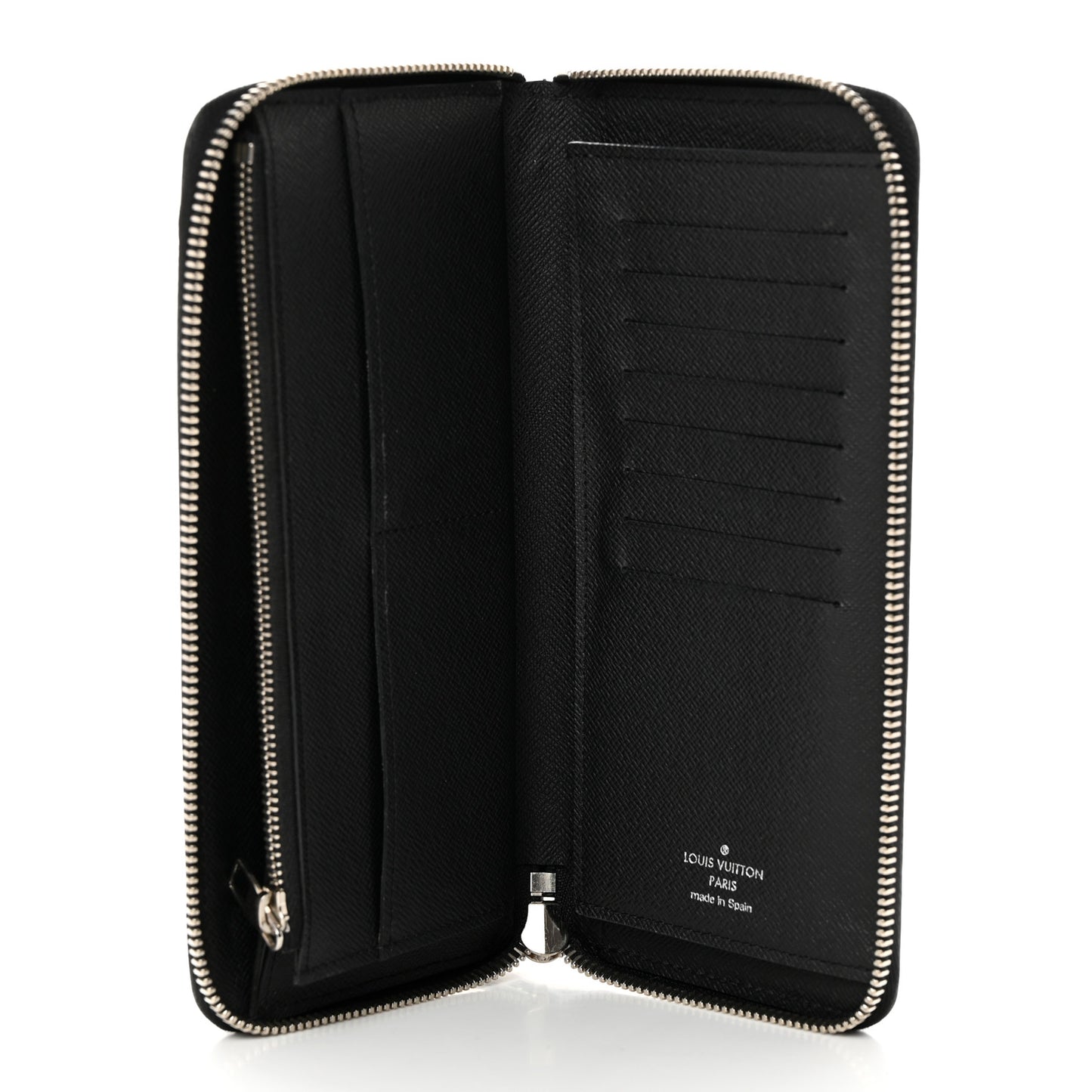 Epi Zippy Vertical Wallet Black