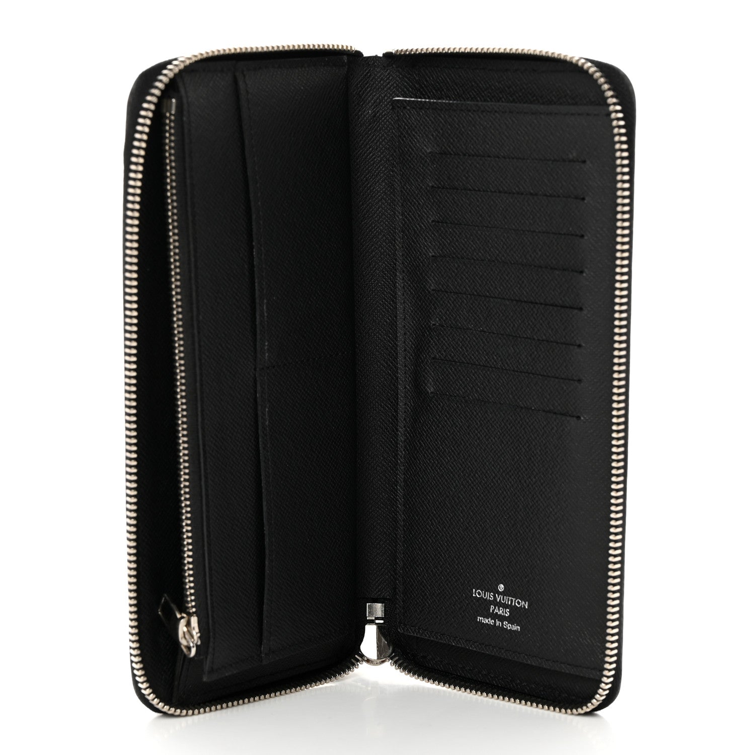 Louis Vuitton Epi Zippy Vertical Wallet Black 6 of 7