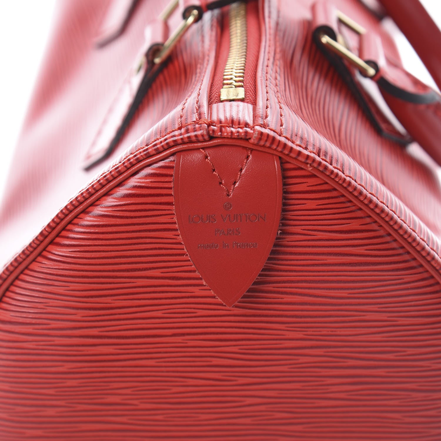 Louis Vuitton Epi Speedy 30 Castillan Red 7 of 8