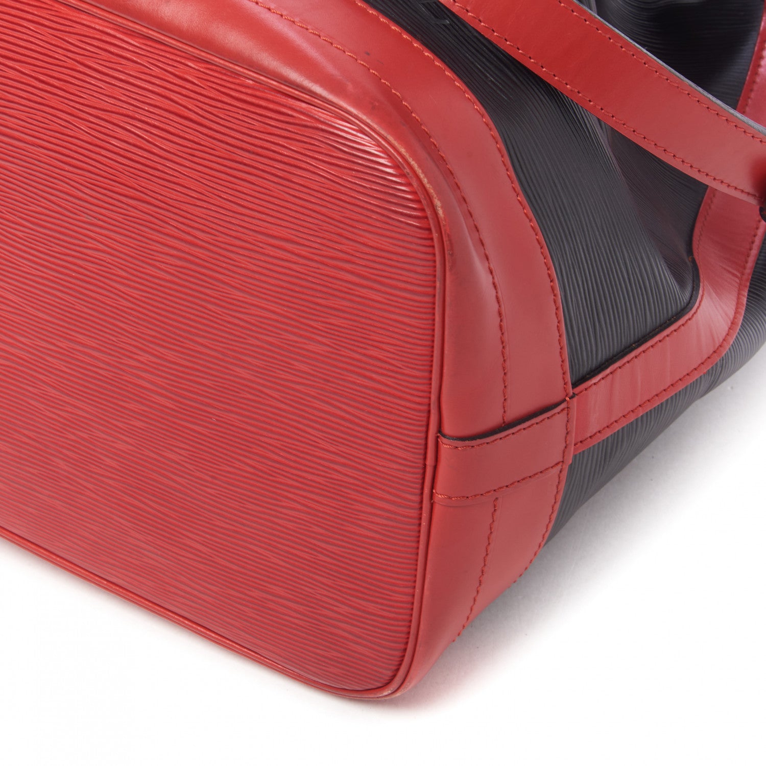 Louis Vuitton Epi Bi-Color Noe Castillan Red Black 6 of 8