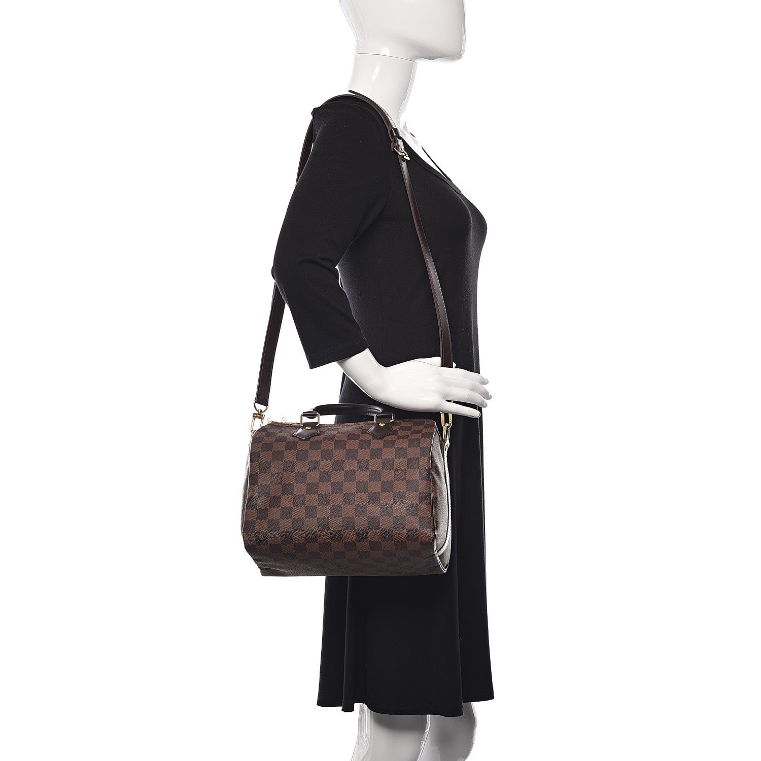 Louis Vuitton Damier Ebene Speedy Bandouliere 25 2 of 11