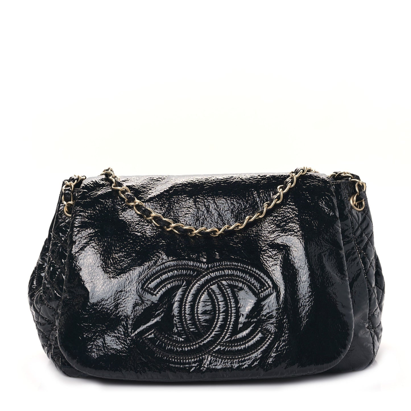 Vinyl XL Rock and Chain Flap Black