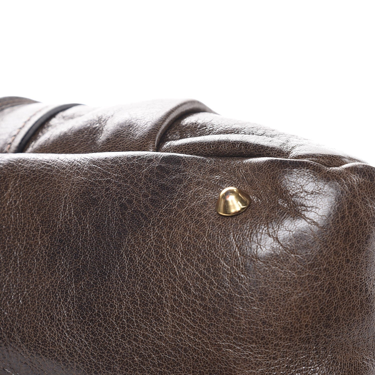 Chloe Lambskin Heloise Satchel Brown 10 of 14