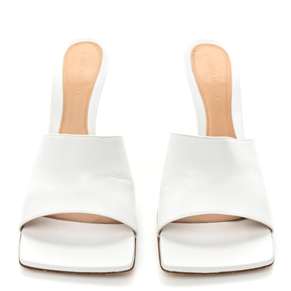 Bottega Veneta Lambskin Stretch Mule Sandals 40 Optic White 2 of 11