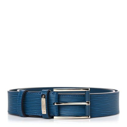 Louis Vuitton Epi 35mm Belt 95 38 Blue Celeste 1 of 8