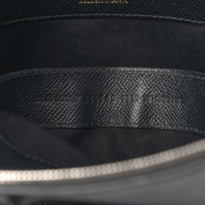 Balenciaga Signature Grained Calfskin Logo S Ville Top Handle Bag Black Grey 7 of 10