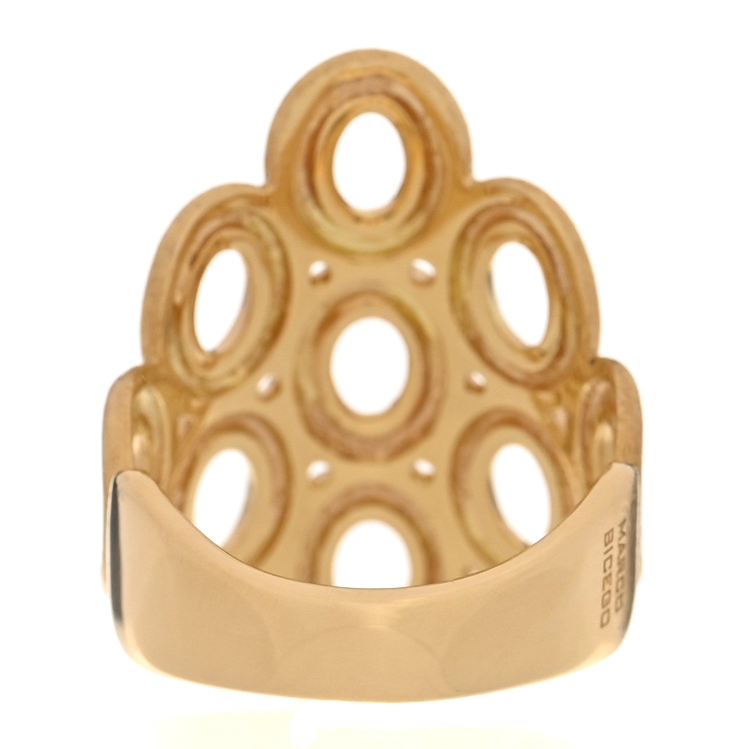 Marco Bicego 18K Yellow Gold Siviglia Cluster Ring 55 7.25 3 of 6
