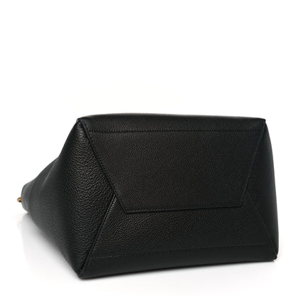 Celine Soft Grained Calfskin Sangle Bucket Bag Black 4 of 8