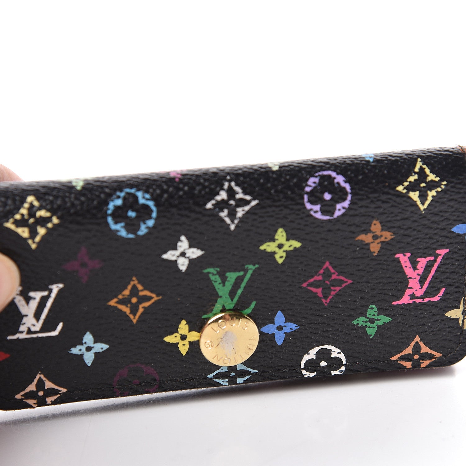 Louis Vuitton Monogram Multicolor Multicles 4 Key Holder Black Grenade 9 of 10