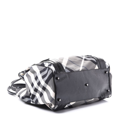 Burberry Nylon Beat Check Victoria Tote Black 3 of 9