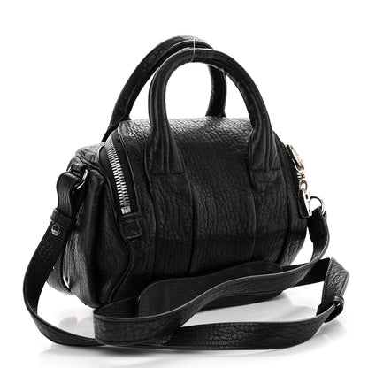 Alexander Wang Pebbled Lambskin Mini Rockie Black Rhodium Hardware 3 of 10
