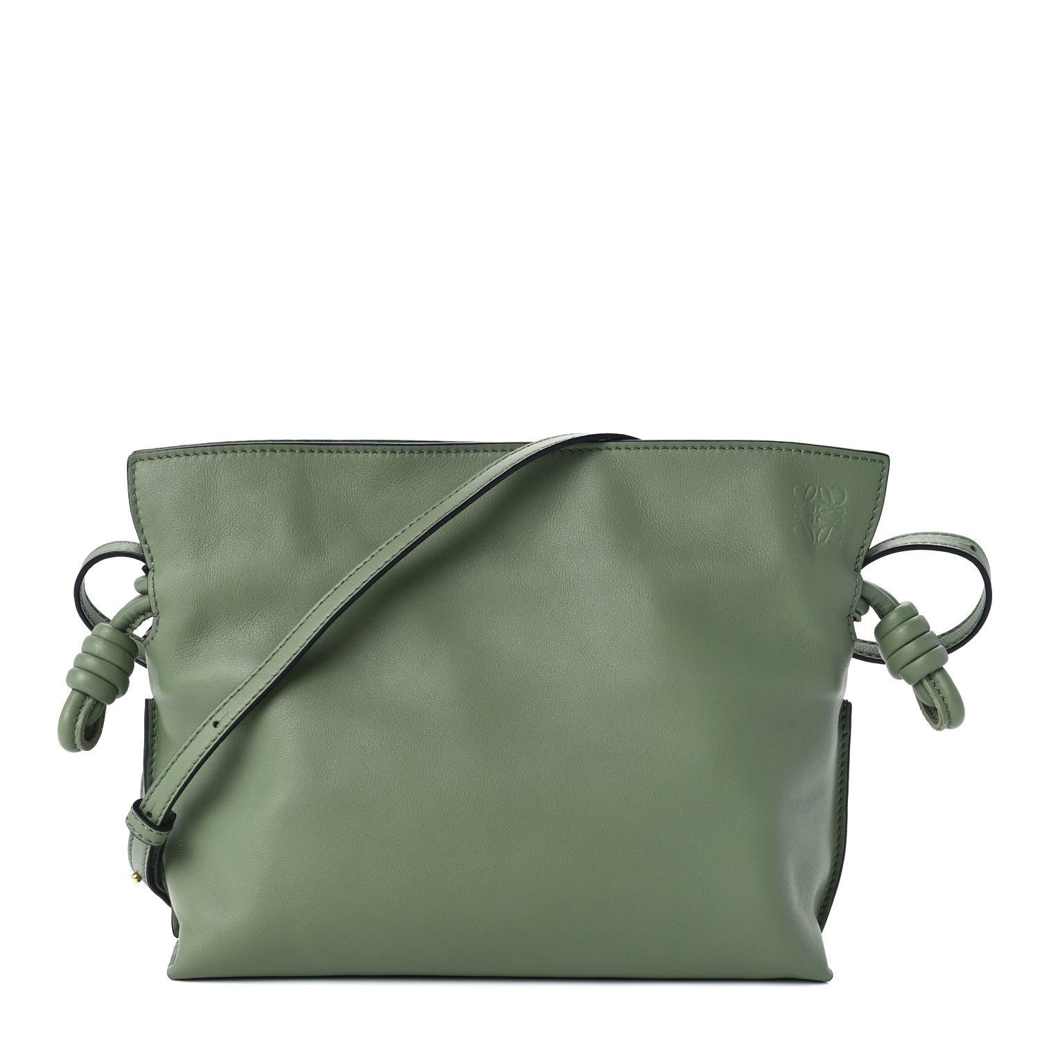Loewe Calfskin Mini Flamenco Knot Clutch Rosemary 1 of 8