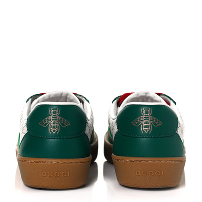 Gucci X DAPPER DAN Calfskin Suede GG Micro Monogram G74 Sneakers 36.5 Emerald Mystic White 5 of 10