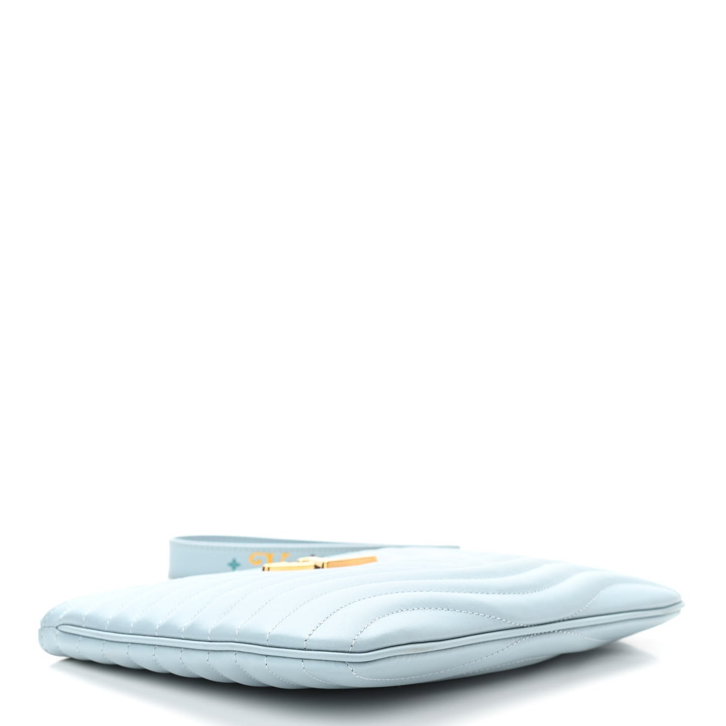 Calfskin New Wave Zipped Pochette Porcelain Blue