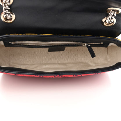 Gucci Monogram Multicolor Matelasse Diagonal Small GG Marmont Shoulder Bag Pink Blue Red Yellow Green 5 of 10