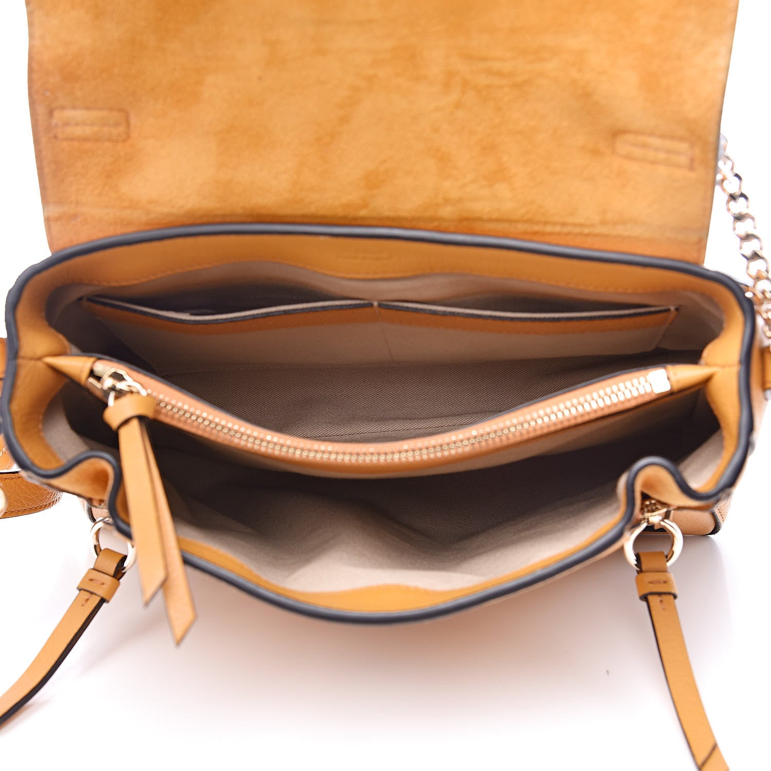 Chloe Calfskin Small Faye Day Shoulder Bag Burning Camel 5 of 9