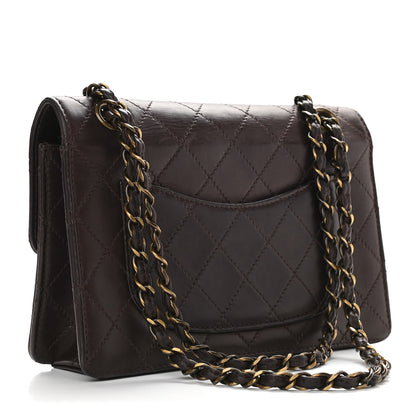 Chanel Lambskin Quilted Small Single Flap Brown 2 of 9