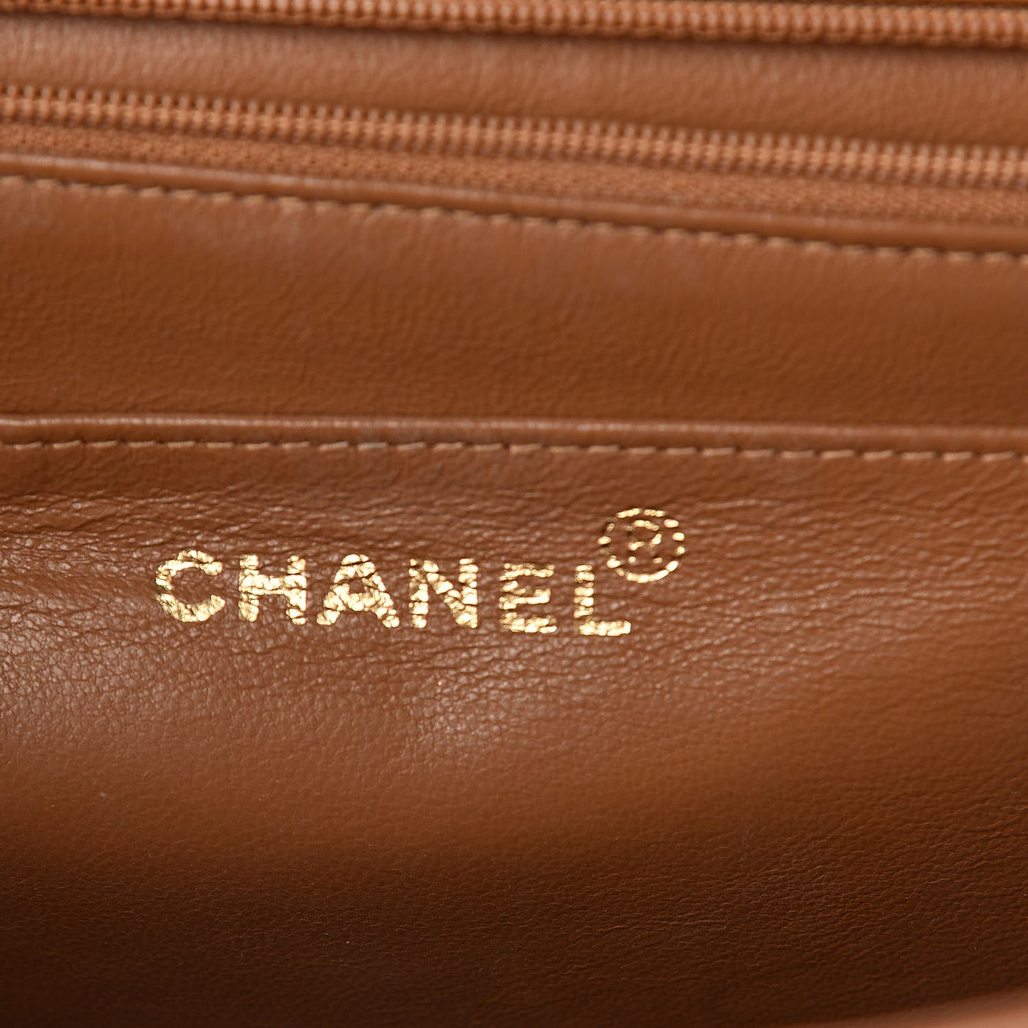 Lambskin Quilted Maxi Single Flap Dark Beige