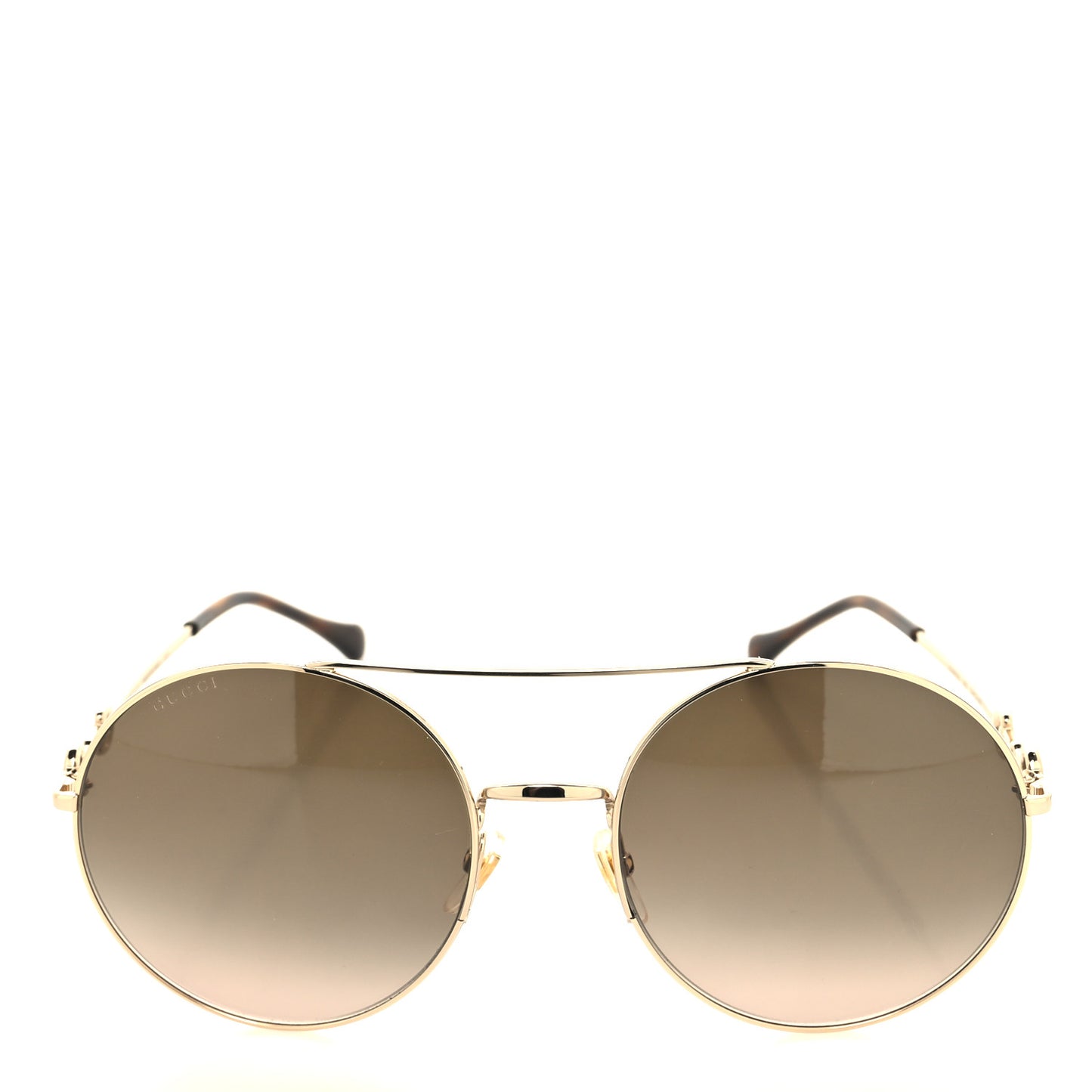 Round Horsebit Sunglasses GG0878S Gold