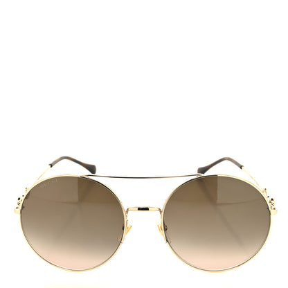 Gucci Round Horsebit Sunglasses GG0878S Gold 3 of 8