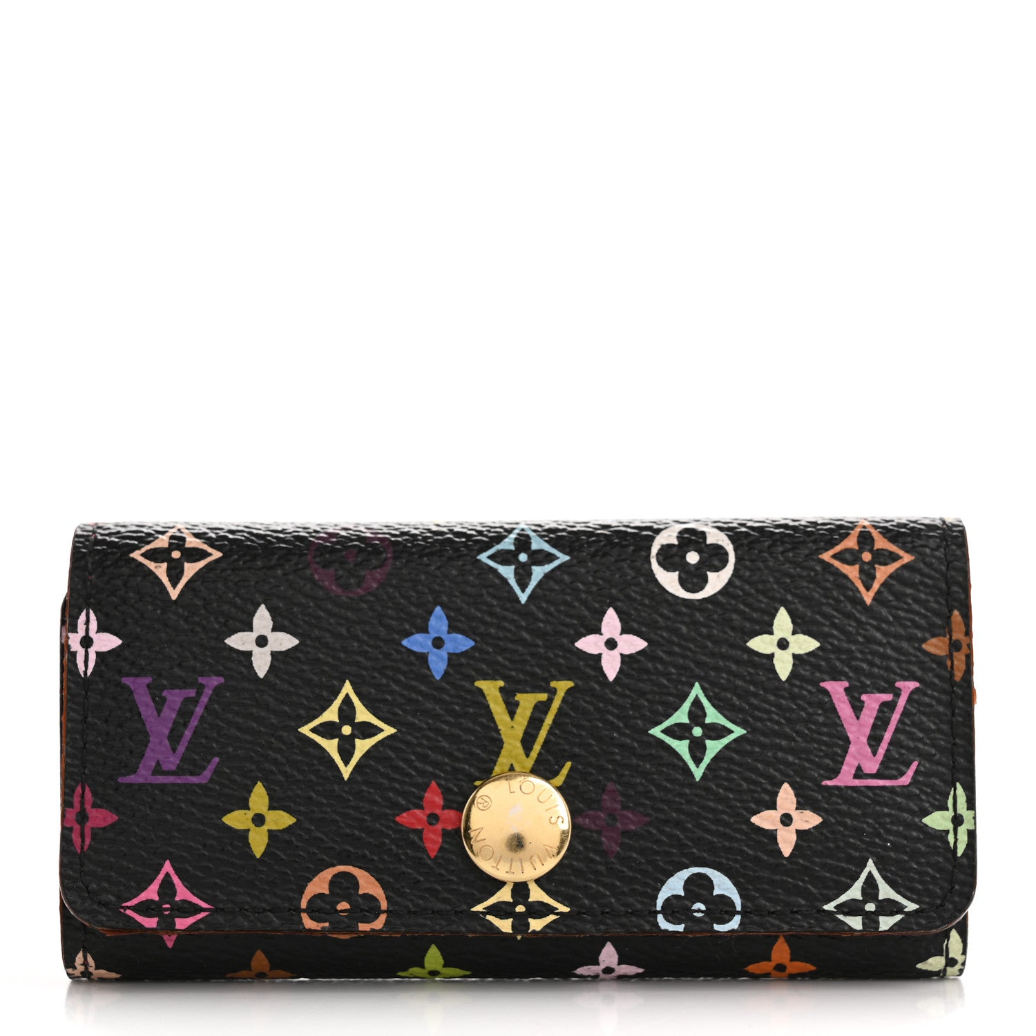 Louis Vuitton Monogram Multicolor Multicles 4 Key Holder Black Grenade 1 of 14