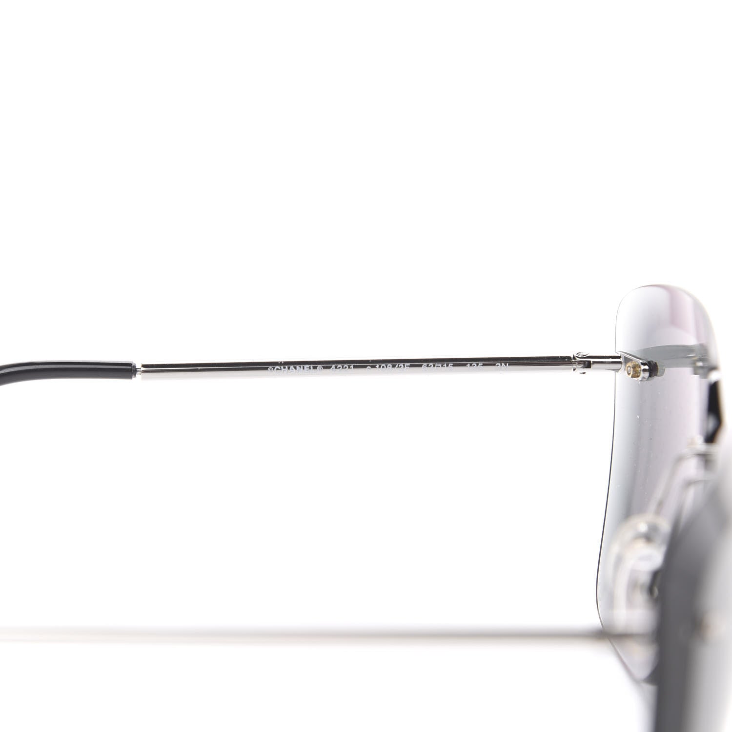 Chanel Butterfly Spring Sunglasses 4221 Dark Silver Grey 5 of 8