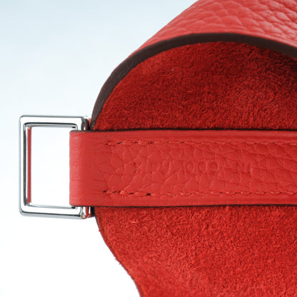 Hermes Taurillon Clemence Picotin Lock 22 MM Rouge Tomate 7 of 7