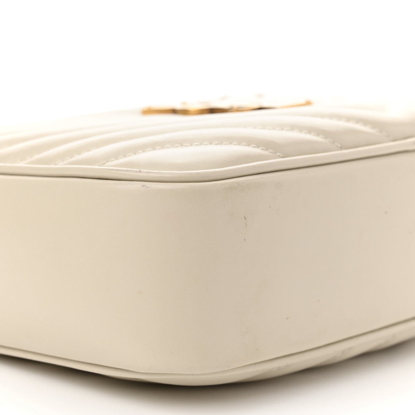 Calfskin Matelasse Monogram Lou Camera Bag Crema Soft