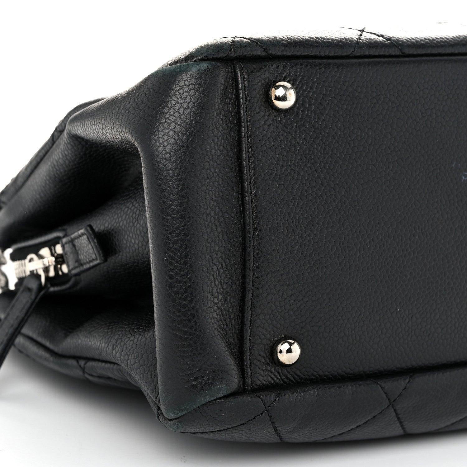 Chanel Caviar Quilted CC Timeless Soft Tote Black 10 of 11
